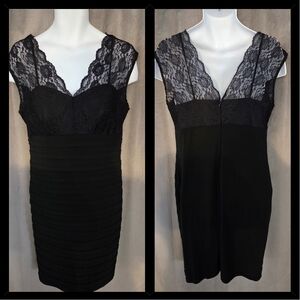 Elegant Black Lace Dress Size 14 From Dressbarn